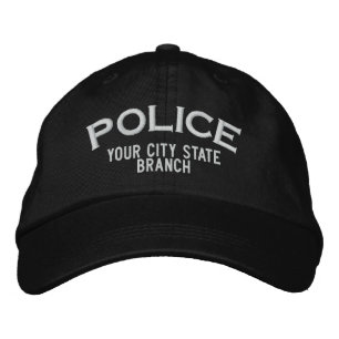 Boné Bordado Chapéu personalizado da polícia