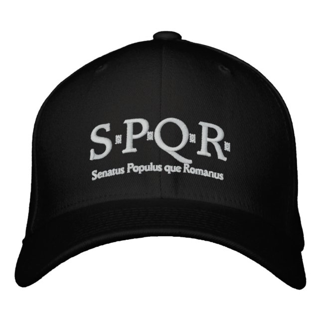 Boné Bordado chapéu SPQR (Frente)