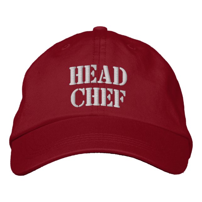 Boné Bordado Chefe Chef Hat (Frente)
