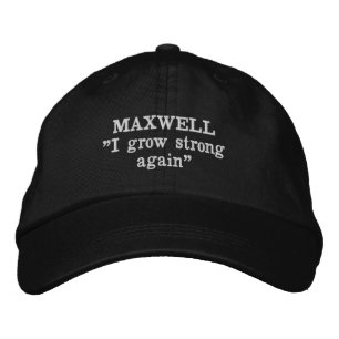 Boné Bordado com o Lema do Clã Maxwell