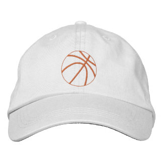 Boné Bordado Contorno de Basquete