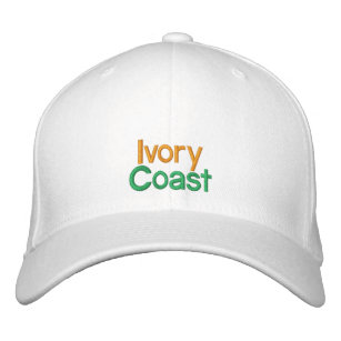 Boné Bordado Costa do Marfim - chapéu bordado d'Ivoire de Côte
