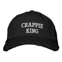 Crappie King - Chapéu bordado personalizável