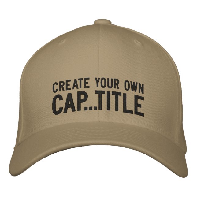Boné Bordado Create Your Own Cap in 2 easy steps Have Fun! (Frente)