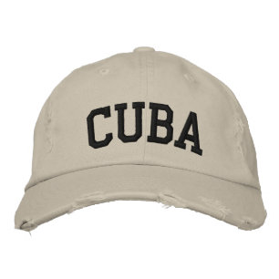 Boné Bordado Cuba bordou o chapéu