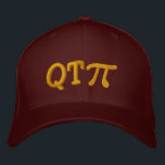 Boné Bordado Cutie Pie as in Q T Pi<br><div class="desc">A whimsical Pi embroidery design. This custom embroidered baseball cap is making for a great humorous gift for the mathematician, the geek, the inquisitive mind. Great for a student, a teacher, an engineer or anyone that has this thing with numbers. Embroidery designs are available in a selection of popular color...</div>