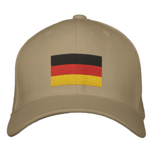 Boné bordado da bandeira alemã