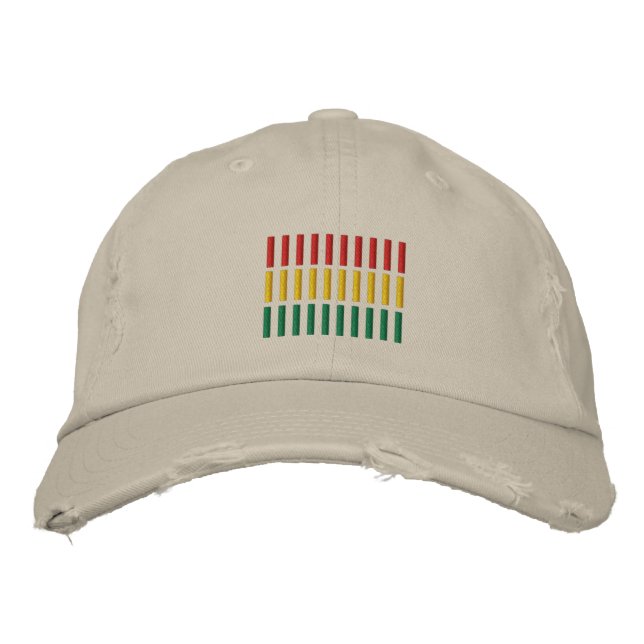 Boné Bordado da Bandeira da Bolívia (Frente)