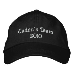 Boné bordado da Equipe 2010 de Caden