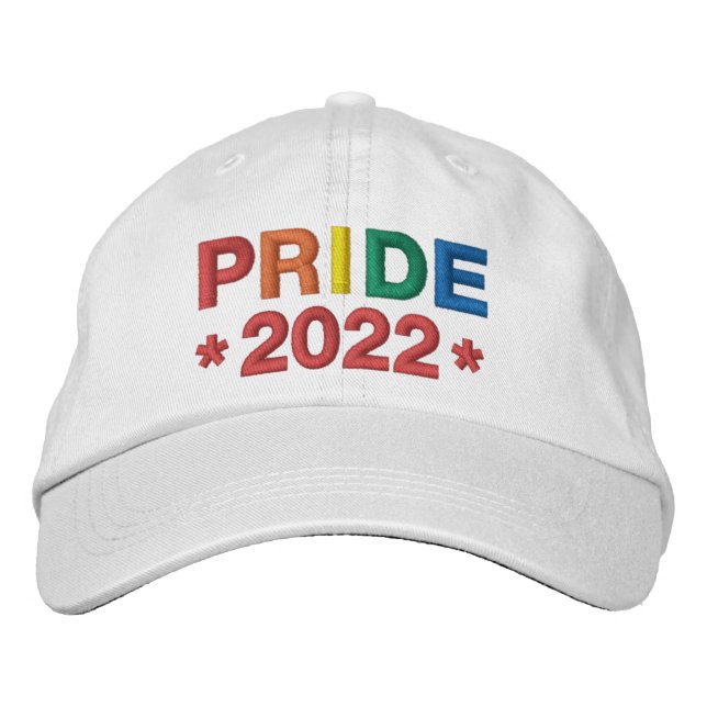 Boné Bordado de Baseball Rainbow Pride 2022 (Frente)