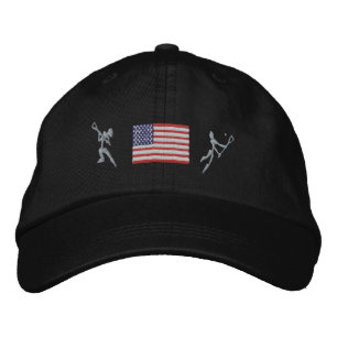 Boné bordado de Lacrosse nos Estados Unidos