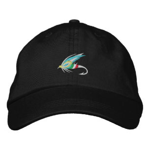 Boné bordado de pesca