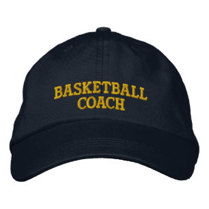 Boné bordado de treinador de basquete