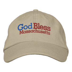 Boné Bordado Deus abençoe Massachusetts
