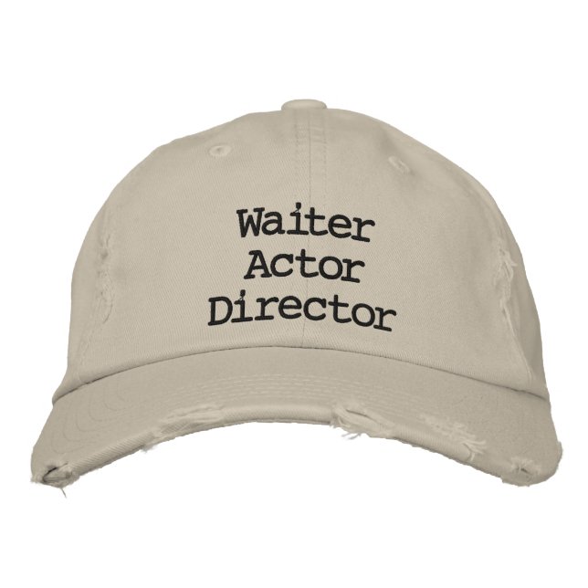 Boné Bordado Diretor do Ator do Waiter La Land Hat (Frente)