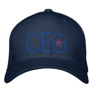 Boné Bordado do chefe da estrela do CEO