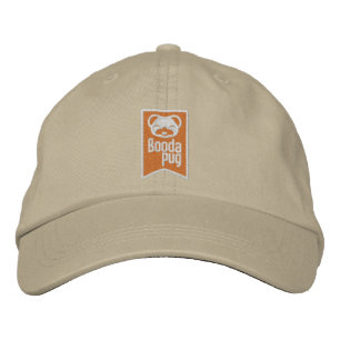 Boné bordado do Logotipo Laranja Boodapug