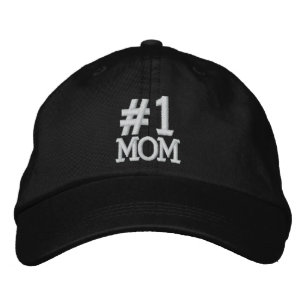 boné bordado do nº 1 MOM