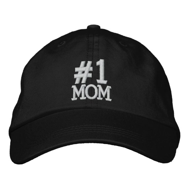 boné bordado do nº 1 MOM (Frente)