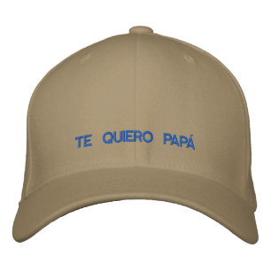 Boné Bordado Do Quiero Papa Em Espanhol