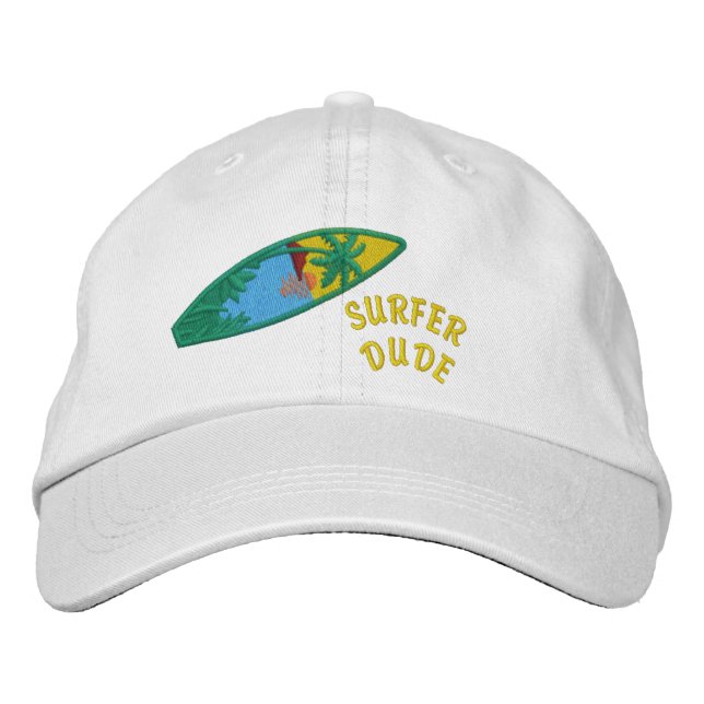 Boné bordado do Surfer Dude (Frente)