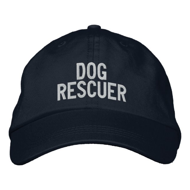 Boné Bordado "Dog Rescuer" (Frente)