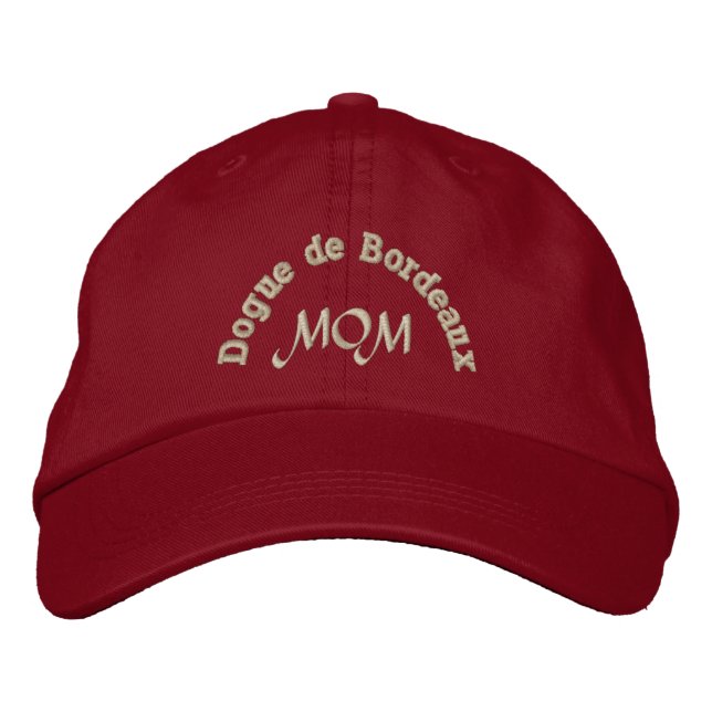 Boné Bordado Dogue de Bordeaux Mãe Gift (Frente)