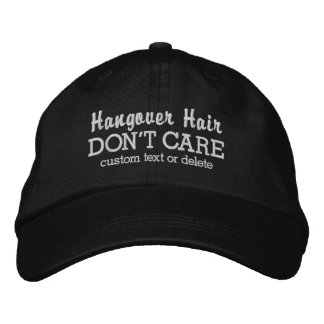 Boné Bordado Engraçado Cabelo de Passagem Não se importa com te