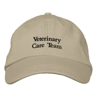 Boné Bordado Equipe de Cuidados Veterinários