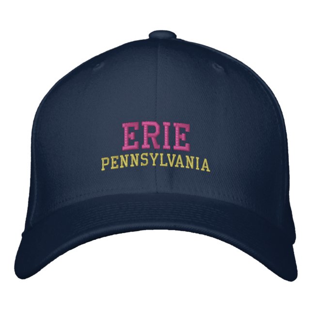 Boné Bordado Erie Pennsylvania Embroiderou Hat (Frente)