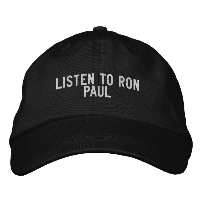 BONÉ BORDADO ESCUTE RON PAUL (Frente)