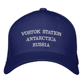 Boné Bordado Estação Vostok Rússia Antártica Hat