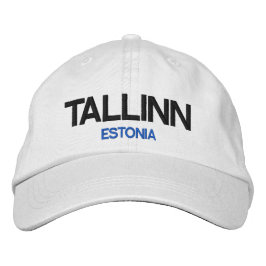 Boné Bordado Estônia Tallinn Personalizado Chapéu Ajustável