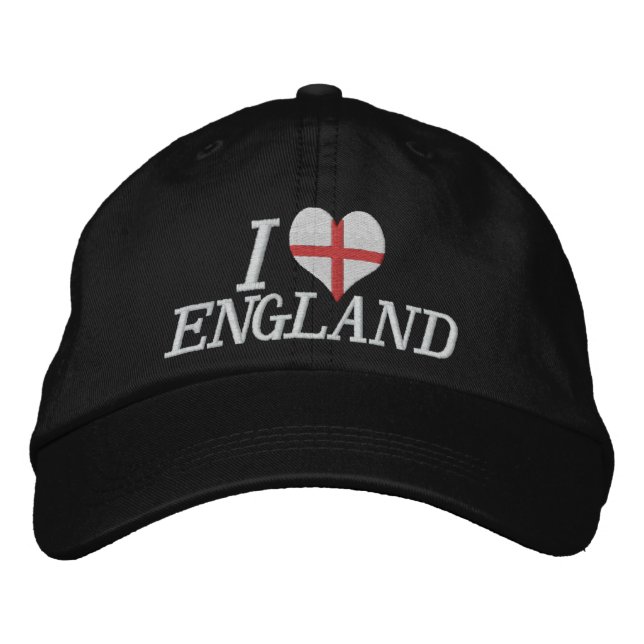 Boné Bordado Eu amo a Inglaterra (Frente)