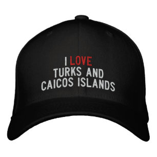 BONÉ BORDADO EU AMO OS TURCOS E AS ILHAS CAICOS
