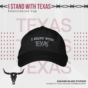 Boné Bordado 'Eu Apoio o Texas'