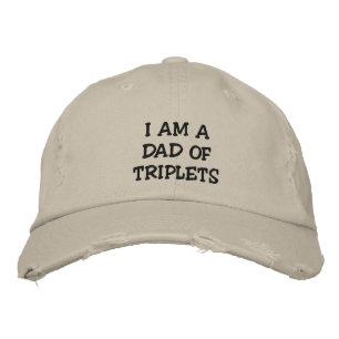BONÉ BORDADO **EU SOU UM PAI DE TRIPLETS** MEN HAT