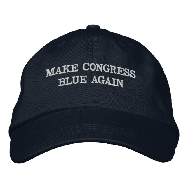 Boné Bordado Faça o azul do congresso outra vez (Frente)