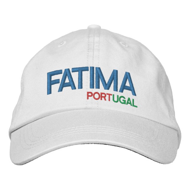 Boné Bordado Fatima Portugal Baseball Cap (Frente)