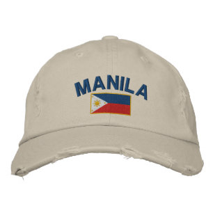 Boné Bordado Filipinas Flag Manila