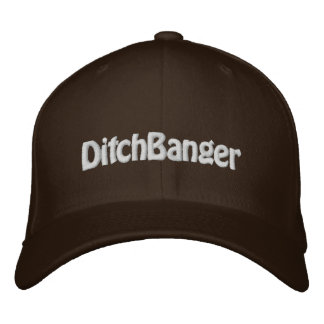 Boné Bordado FlexFit Brown "DitchBanger" Sledders.com Hat