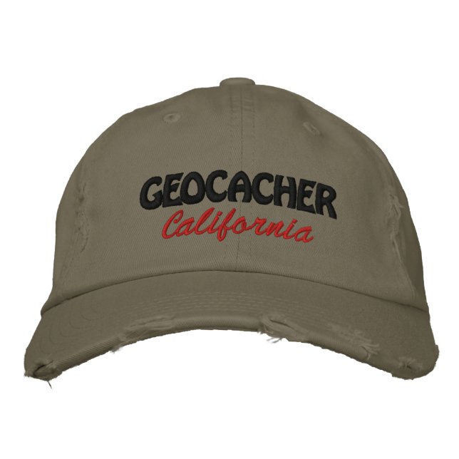 Boné Bordado Geocacher California (Frente)