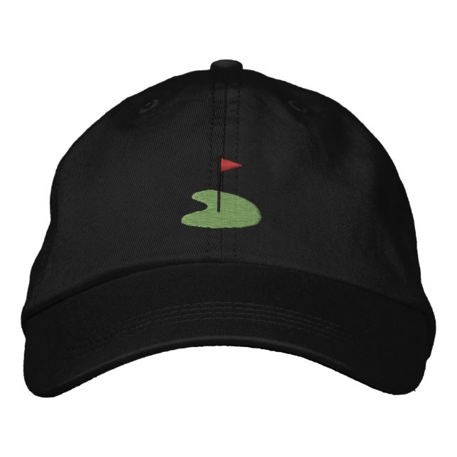 Boné Bordado Golf Green com bandeira (Frente)