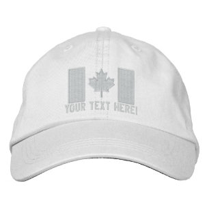 Boné Bordado Grande bordado canadense personalizado da bandeira