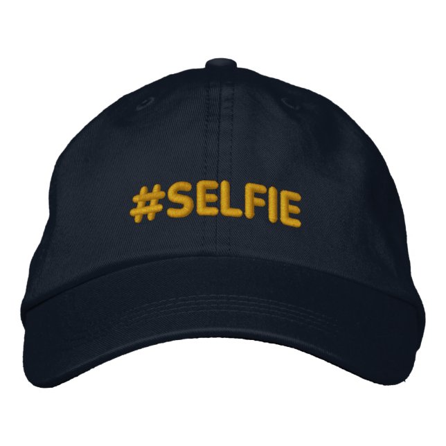 Boné Bordado Hashtag Selfie (Frente)