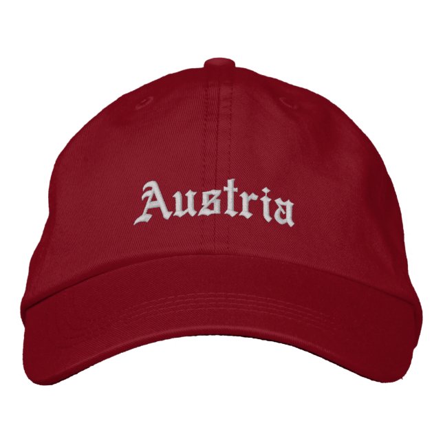 Boné Bordado Hat Personalizado da Áustria (Frente)