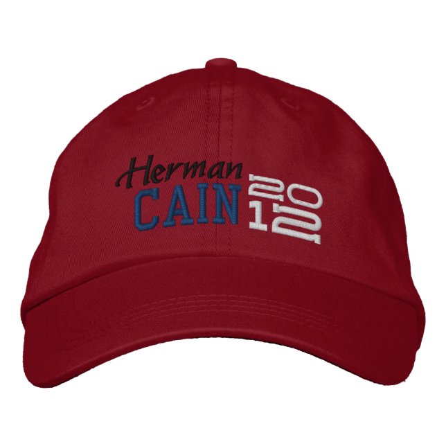 Boné Bordado Herman Cain 21 2012 (Frente)