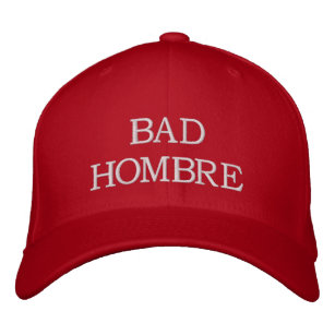 Boné Bordado HOMBRE MAUS - Chapéu de campanha de Hillary