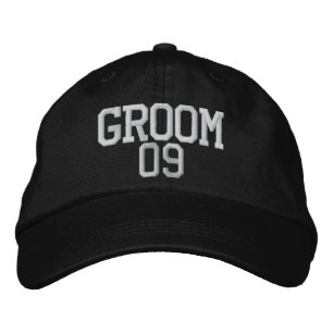 Boné Bordado Horário: 09 Chapéu de Casamento Personalizável