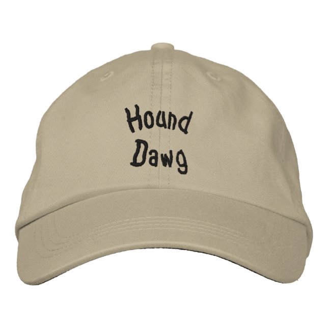 Boné Bordado Hound Dawg Engraçado Bordado Hat (Frente)